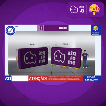 Painel Inflável ROXO - RVB BALÕES