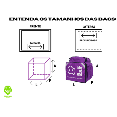 Bag 2 em 1 de 45 litros - Bravo Bags