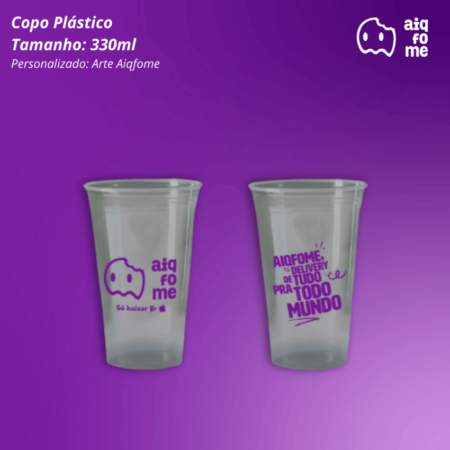 Copo plástico 330ml c/1000 - Personalizados