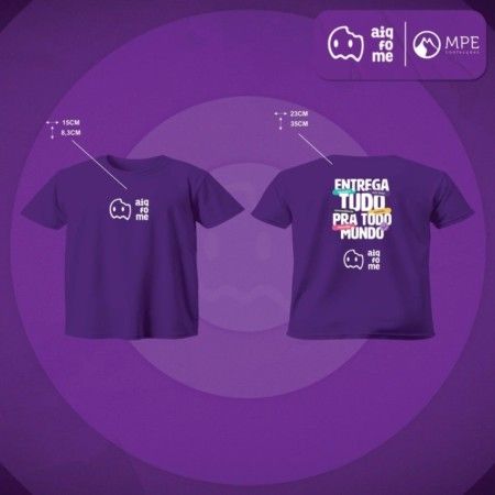 Camiseta Manga Curta Entrega Tudo Colorida - 3 Unid. - MPE Confecções