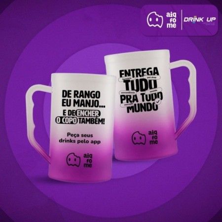 Caneca 500ML Degradê - 100 Unid. - Drink Up