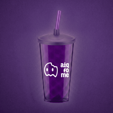 Copo Twister 500ml c/ tampa e canudo - 50 Unid. - Drink Up