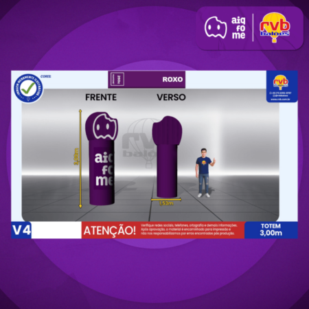 Totem Inflável - RVB BALÕES