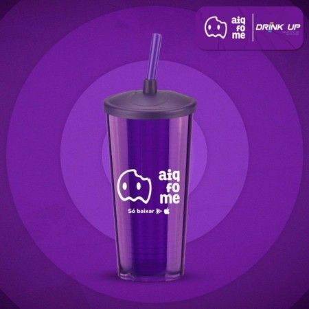 Copo Pixel com Tampa + Canudo - 100 Unid. - Drink Up