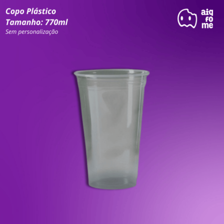 Copo plástico 770ml c/500 - Liso