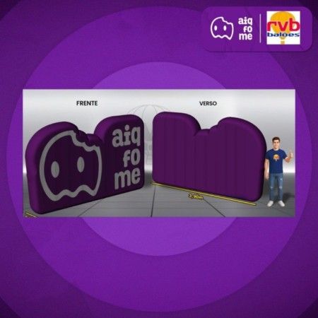 Painel Inflável Roxo - RVB Balões