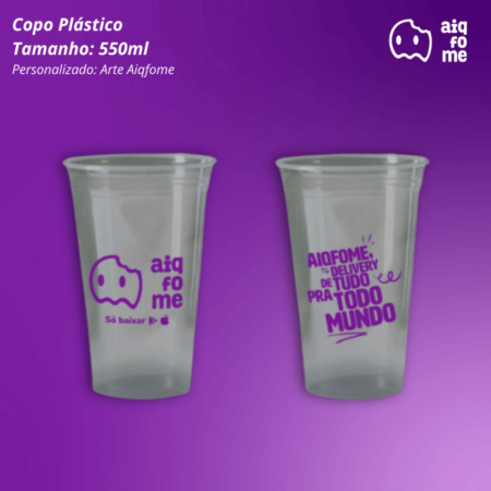 Copo plástico 550ml c/1000 - Personalizados