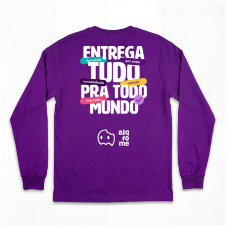 Camiseta Manga Longa Entrega Tudo Colorida - 3 Unid. - MPE Confecções
