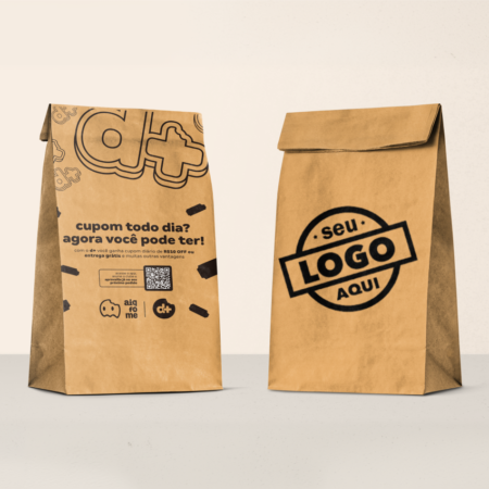 Saco Kraft com Logo Personalizada - 1.000 Unid. - Vitória Embalagens