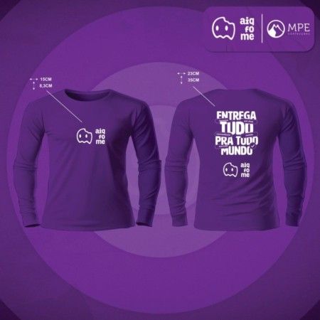 Camiseta Manga Longa Entrega Tudo - 3 Unid. - MPE Confecções