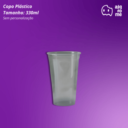 Copo plástico 330ml c/1000 - Liso