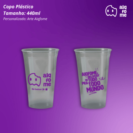 Copo plástico 440ml c/1000 - Personalizados