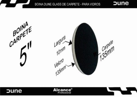 Boina Dune Glass para polimento de vidros de Carpete Alcance Profissional 5"