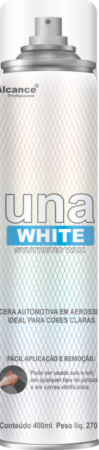 Una White Synthetic Wax Aerossol Automotiva Cores Claras - 400ml