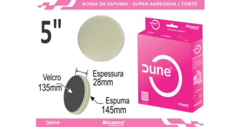 Boina de Espuma Dune 5" Processo de Corte Super Agressiva - 28mm x 145mm