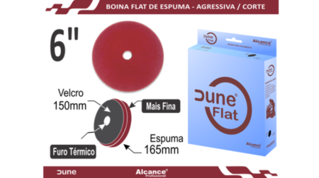 Boina Flat de Espuma Dune 6" Processo de Corte Agressiva - 150mm X 165mm