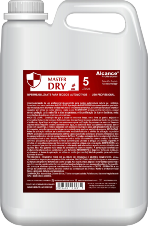 Impermeabilizante Master Dry para Tecidos Automotivos 5 Litros