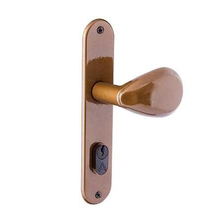 FECHADURA GOLF EXTERNA BRONZE LATONADO FOSCO