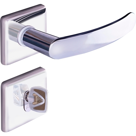 FECHADURA QUADRATTA PREMIUM BANHEIRO INOX POLIDO