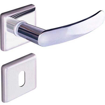 FECHADURA QUADRATTA PREMIUM INTERNA INOX POLIDO