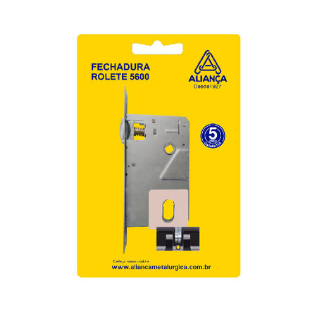 FECHADURA ROLETE F-5600/10 BRONZE LATONADO BLISTER