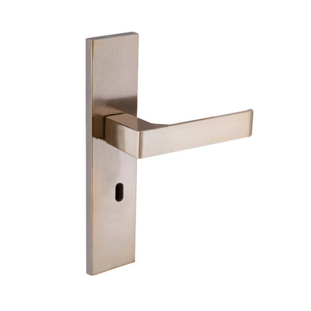 FECHADURA QUADRATTA RETA INTERNO BRONZE LATONADO