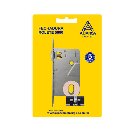 FECHADURA ROLETE F-5600/20 BRONZE LATONADO BLISTER