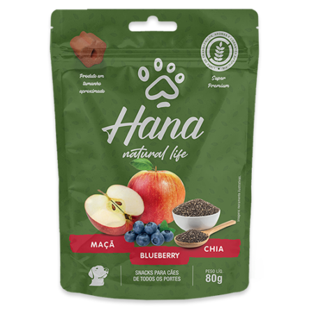 Hana Natural Life Maçã, Blueberry e Chia - 80g