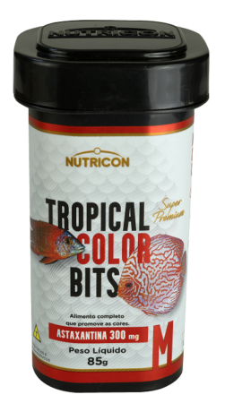 Tropical Collor Bits M para peixes 85g - Nutricon