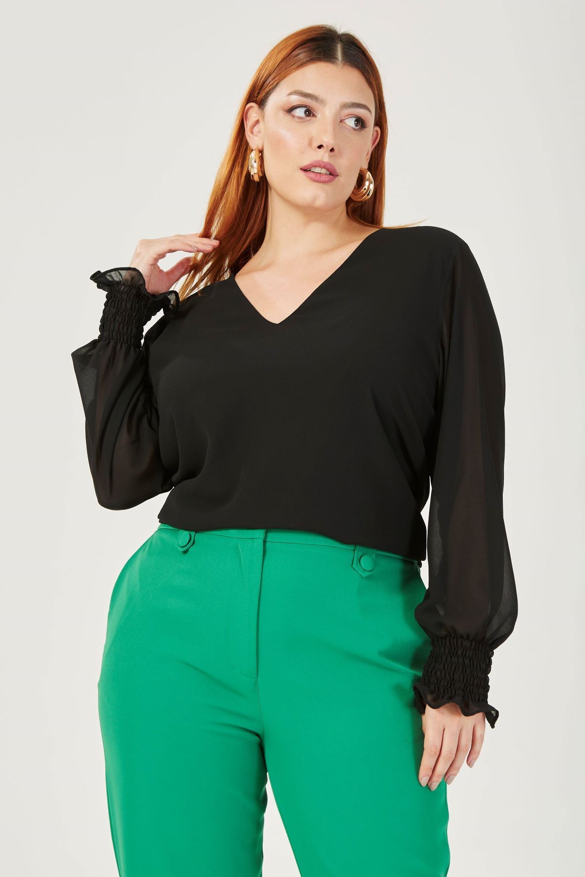 Blusa porcelain preto