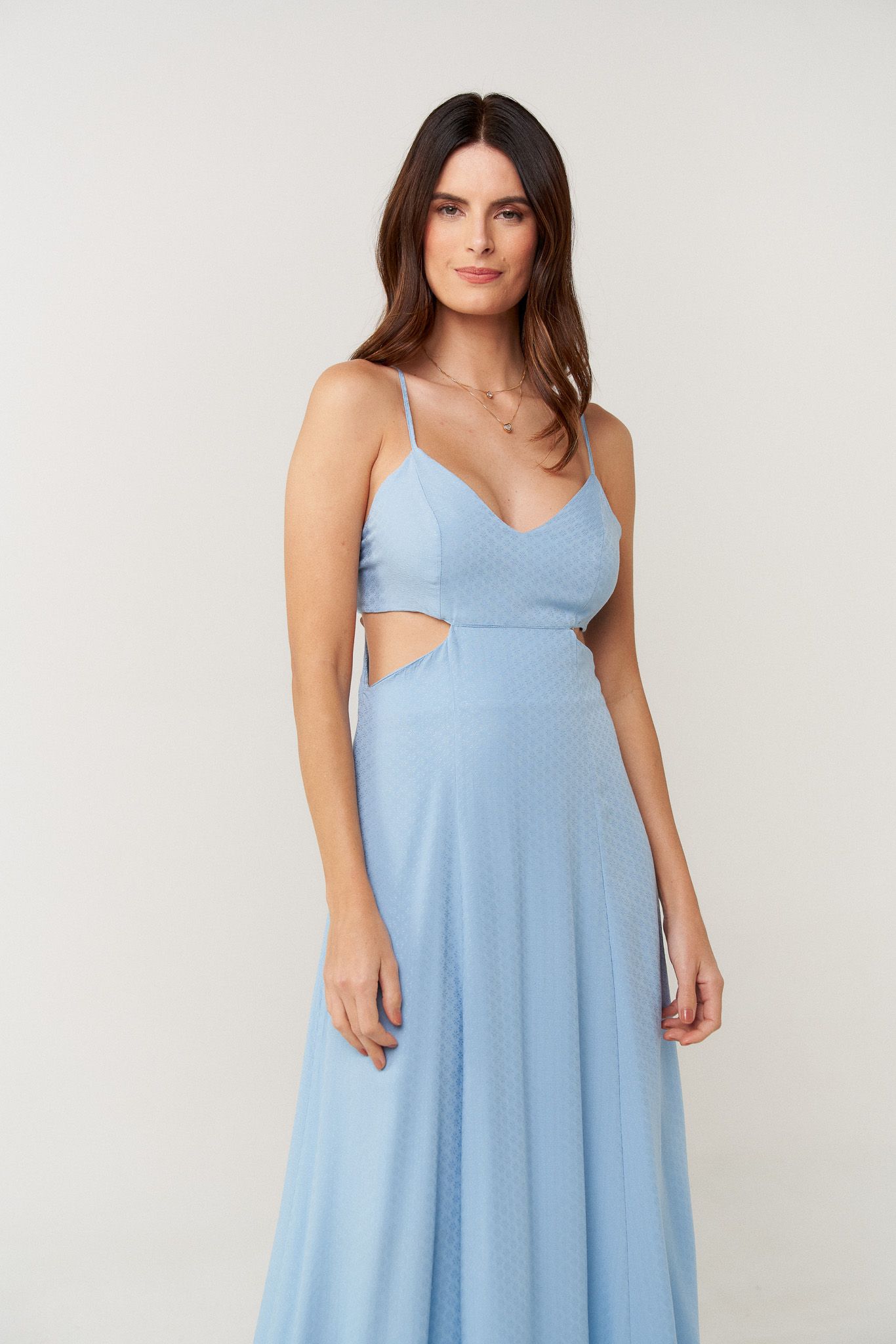 Vestido midi tamara malin azul