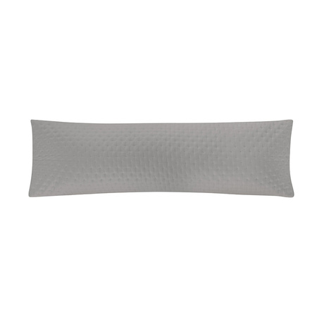 Porta Travesseiro Body Pillow Altenburg Toque Acetinado Ultrawave Cristal - Cinza