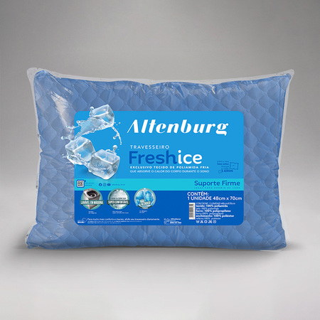 Travesseiro Altenburg Fresh Ice Azul - 48cm x 70cm
