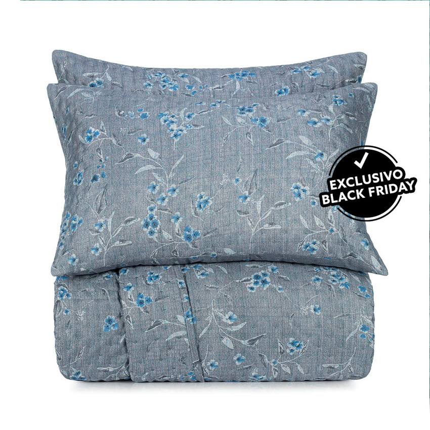 Jogo de Colcha Queen Altenburg Microfibra Delicacy