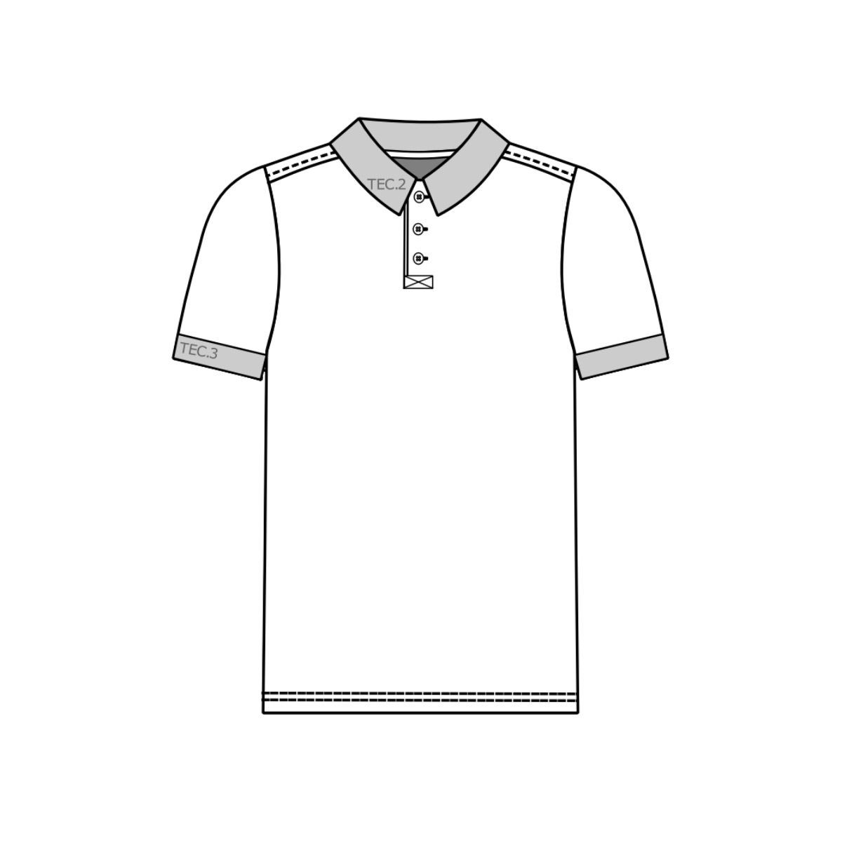 Molde Camiseta Polo Masculina - IMPRESSÃO - Aradefe Malhas