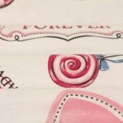 Malha King Size Estampada 30X1 Penteada -   Bike Flower Fundo Champagne