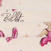 Malha King Size Estampada 30X1 Penteada -   Ballet Love Fundo Champagne