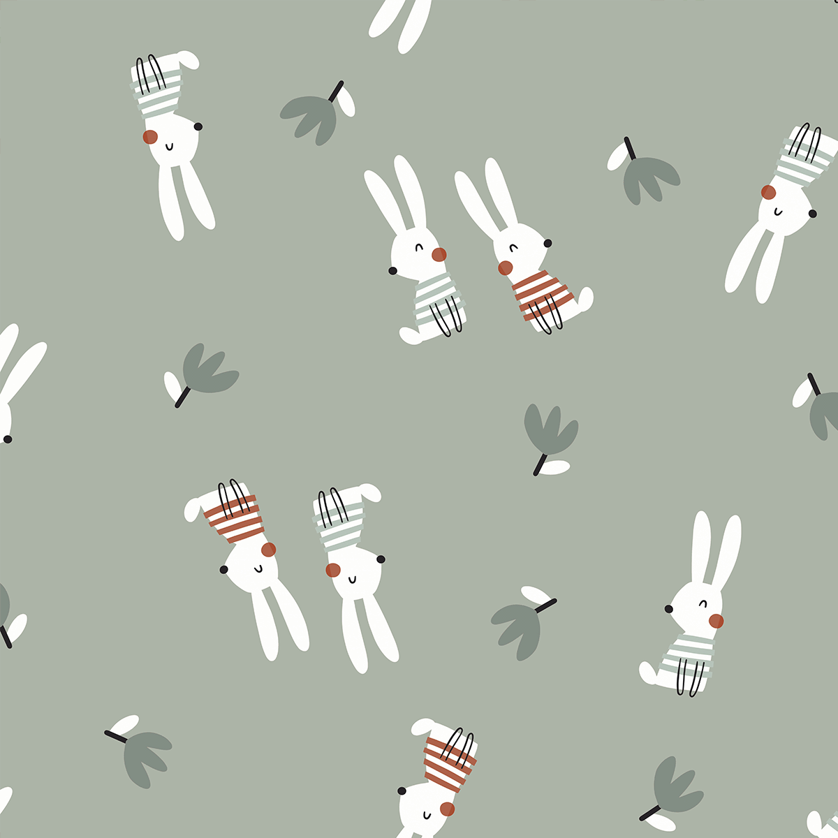 Malhas Sweet Light Print -   Coelhinho no Bosque