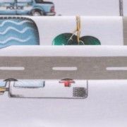 Malha King Size Estampada 30X1 Penteada -   Estradinha Aventura Fundo Branco