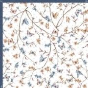 Malha King Size Estampada 30X1 Penteada -   Butterfly Fundo Champagne