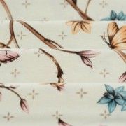 Malha King Size Estampada 30X1 Penteada -   Butterfly Fundo Champagne