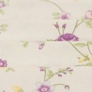 Malha King Size Estampada 30X1 Penteada -   Flor Delicada Fundo Champagne