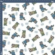 Malha Body Estampada - Soneca Fundo Branco