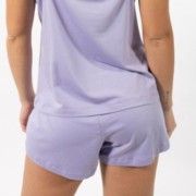 Molde Shorts De Pijama Com Elástico Rebatido - Feminino