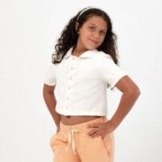 Molde Camisa Cropped Infantil Menina