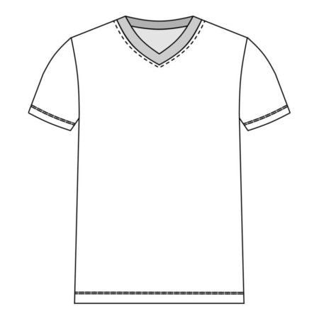 Molde Camiseta Decote V - Infantil