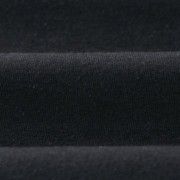 Meia Malha 30X1 Penteada Larga -  Preto (CORTE PRONTO)