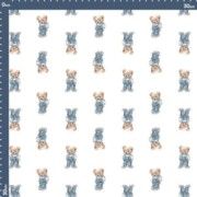 Malha Body Estampada - Teddy Style Fundo Champagne