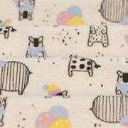 Malha Body Estampada - Winter Safari Fundo Champagne