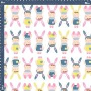 Malha Body Estampada - Encanto de Boneca Fundo Branco